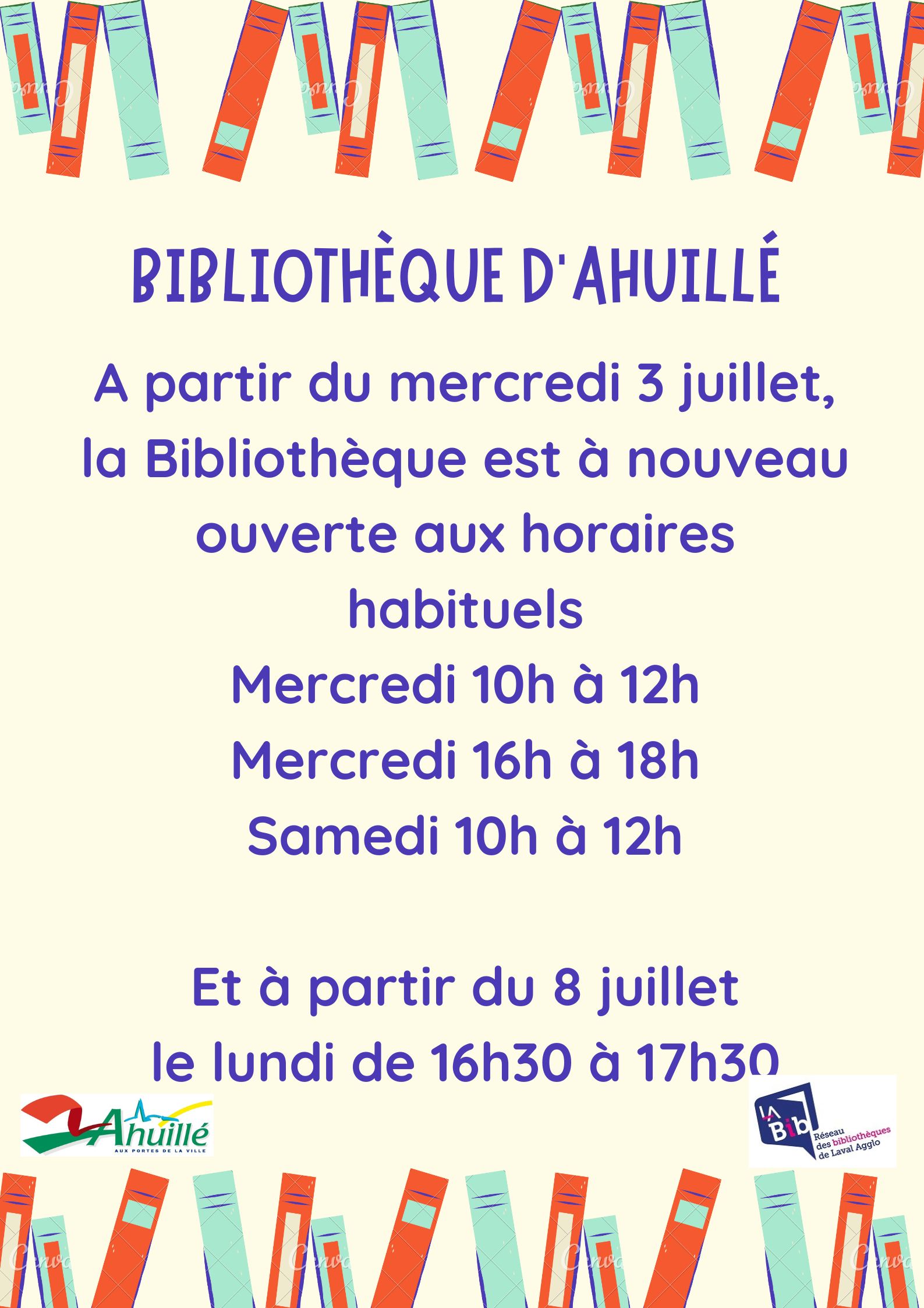 REOUVERTURE BIBLIOTHEQUE